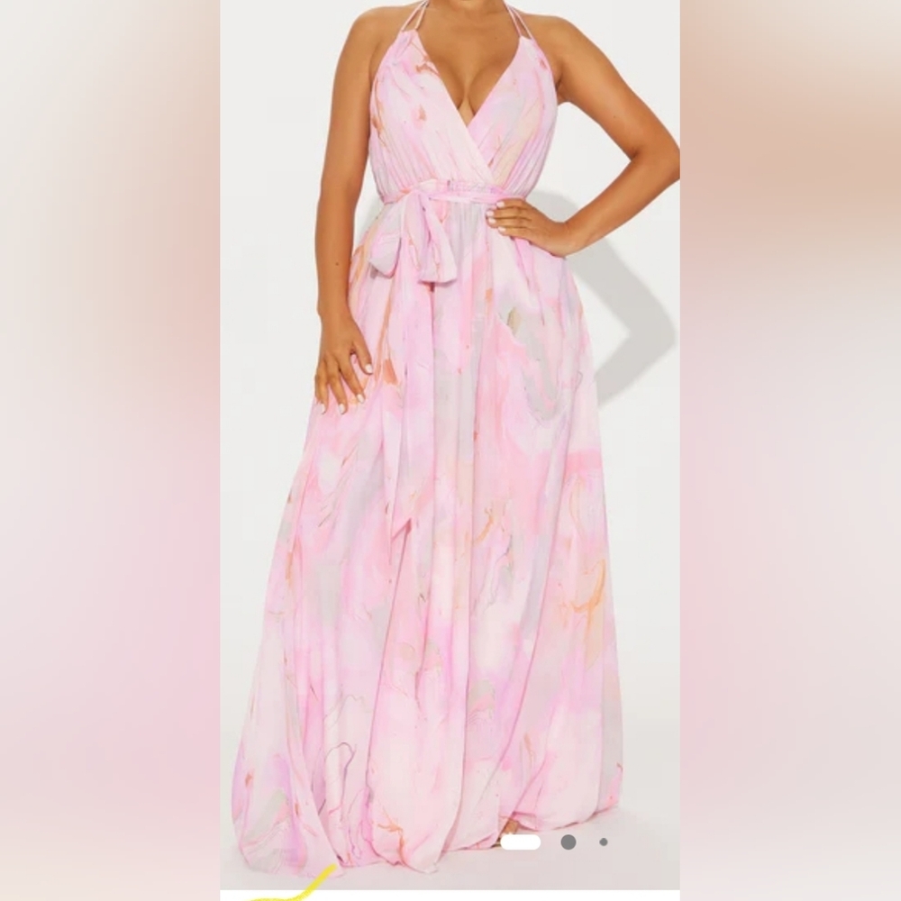 Fashion Nova pink Formal Maxi Dress